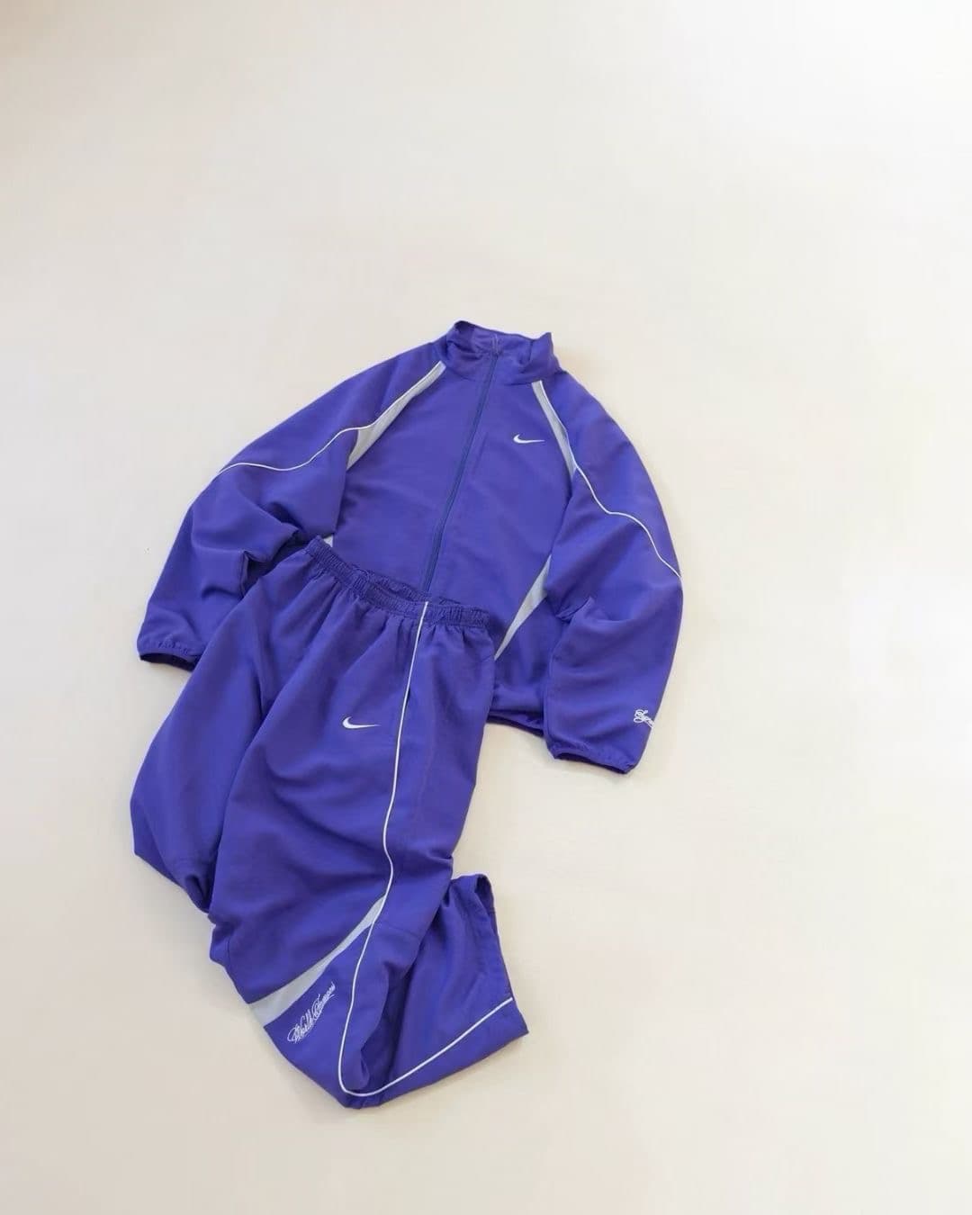 nike x suprem track blue