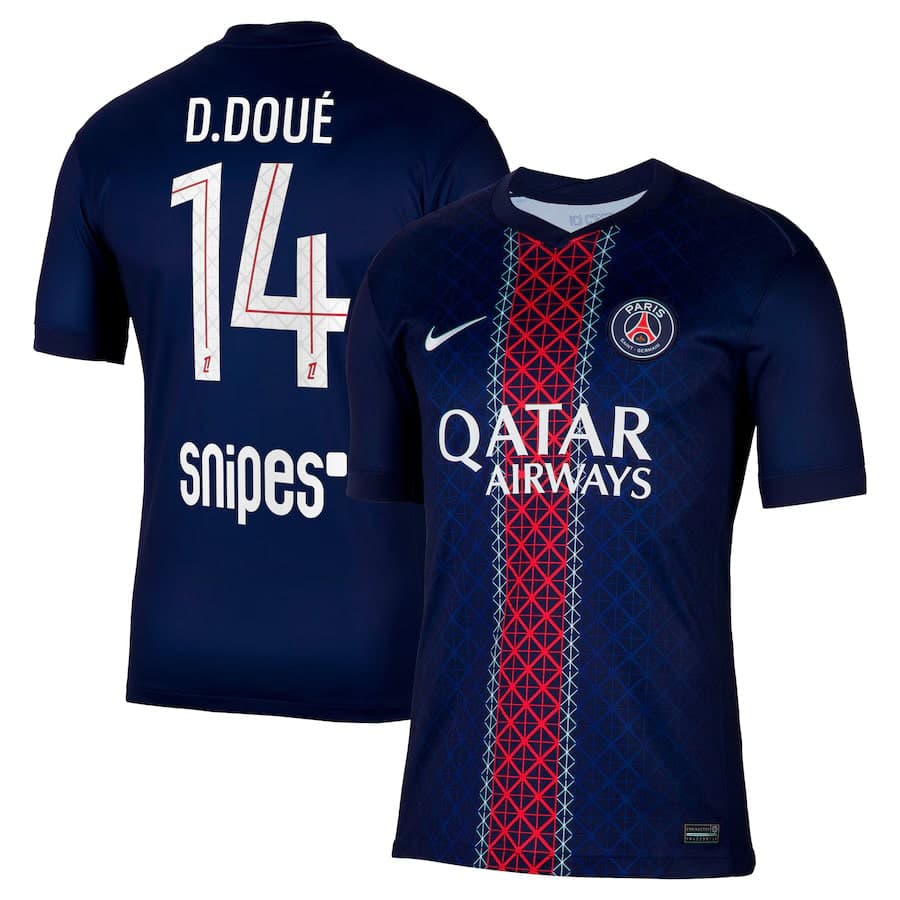 Maillot_PSG_Domicile_2025_2026_Désiré_Doué_Foot_Soccer_Pro