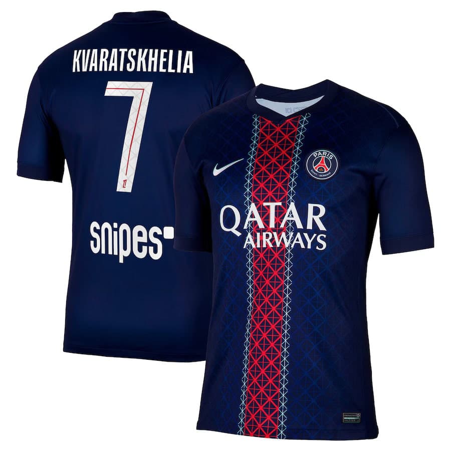 Maillot_PSG_Domicile_2025_2026_Kvaratskhelia_Foot_Soccer_Pro