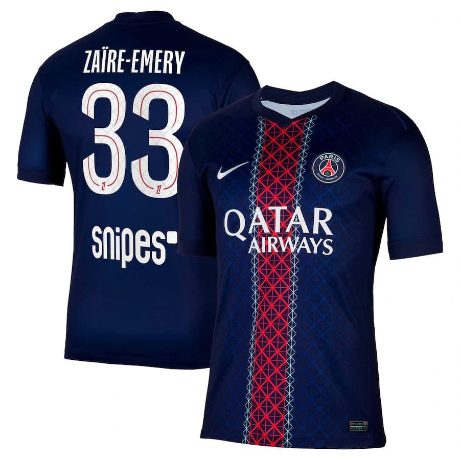 Maillot_PSG_Domicile_2025_2026_Zaire_Emery_Foot_Soccer_Pro