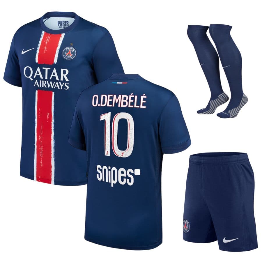 Maillot_Kit_Enfant_PSG_Domicile_2024_2025_Dembélé_1_Etoile_Foot_Soccer_Pro