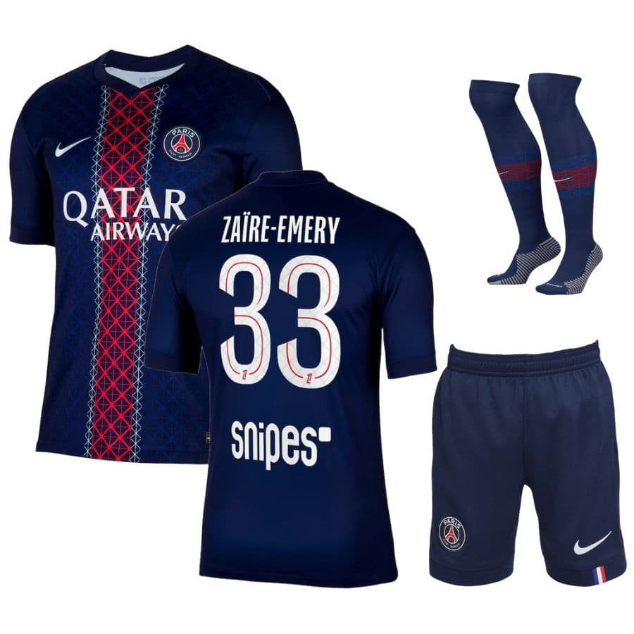 Maillot_Kit_Enfant_PSG_Domicile_2025_2026_Zaire_Emery_Foot_Soccer_Pro