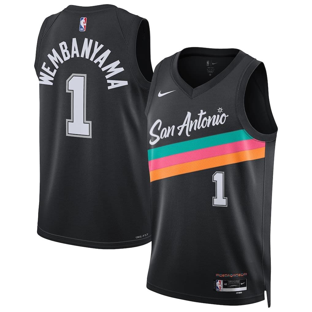 Maillot_Nike_City_Edition_2025_des_San_Antonio_Spurs_-_Wembanyama_-_UnisexeVisaMaster_CardAmexPayPalJCBMaestro