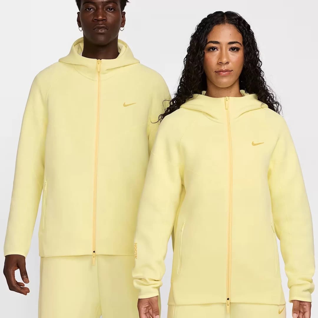 nocta tech fleece black full yellow